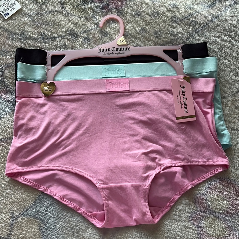 Juicy Couture Women's Intimates Set - Pink, Black, Mint